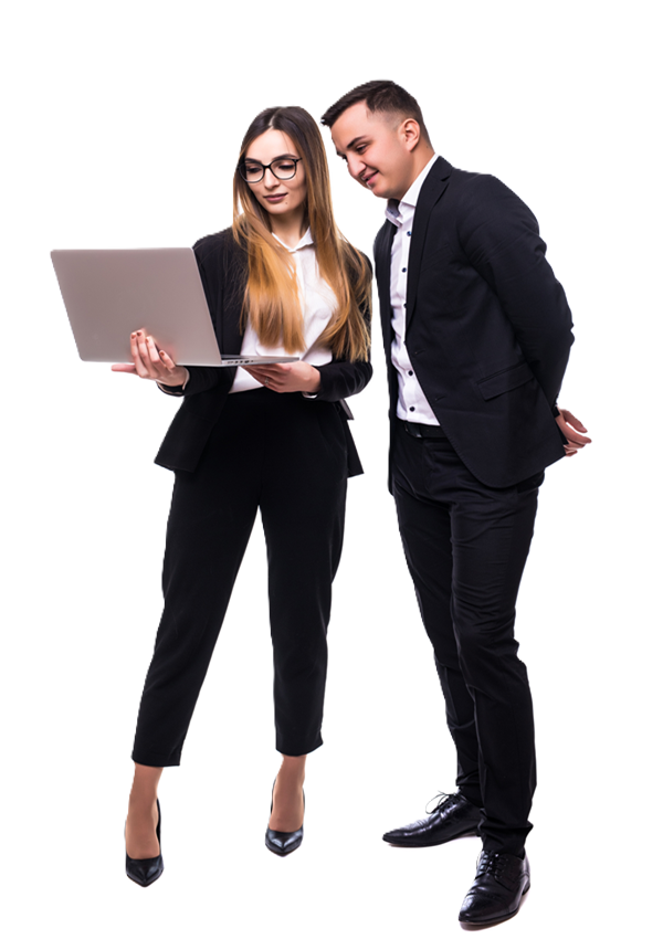 two-people-man-woman-black-suite-white